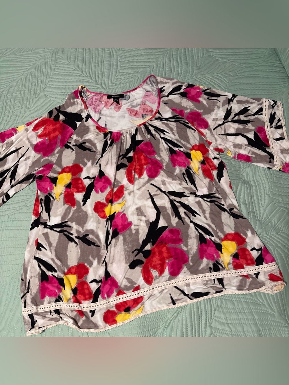 Women’s Plus Size 3X  Style & Co. Top Floral